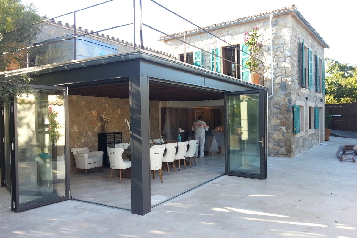 Architect Mallorca finca rustica complete renovation extension dining area, Es Raiguer 2