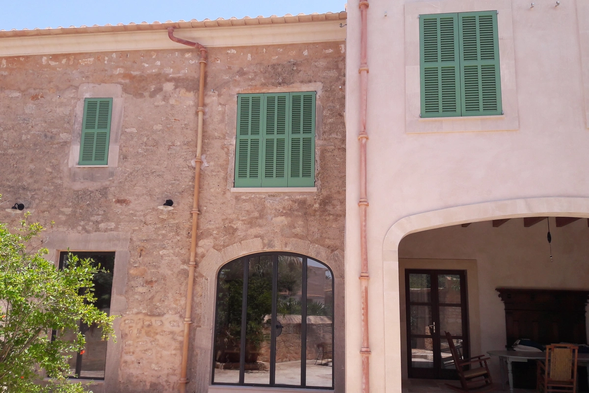 Arquitecto Mallorca Remodelación Casa de pueblo Santanyi Vista trasera 2, Santanyi