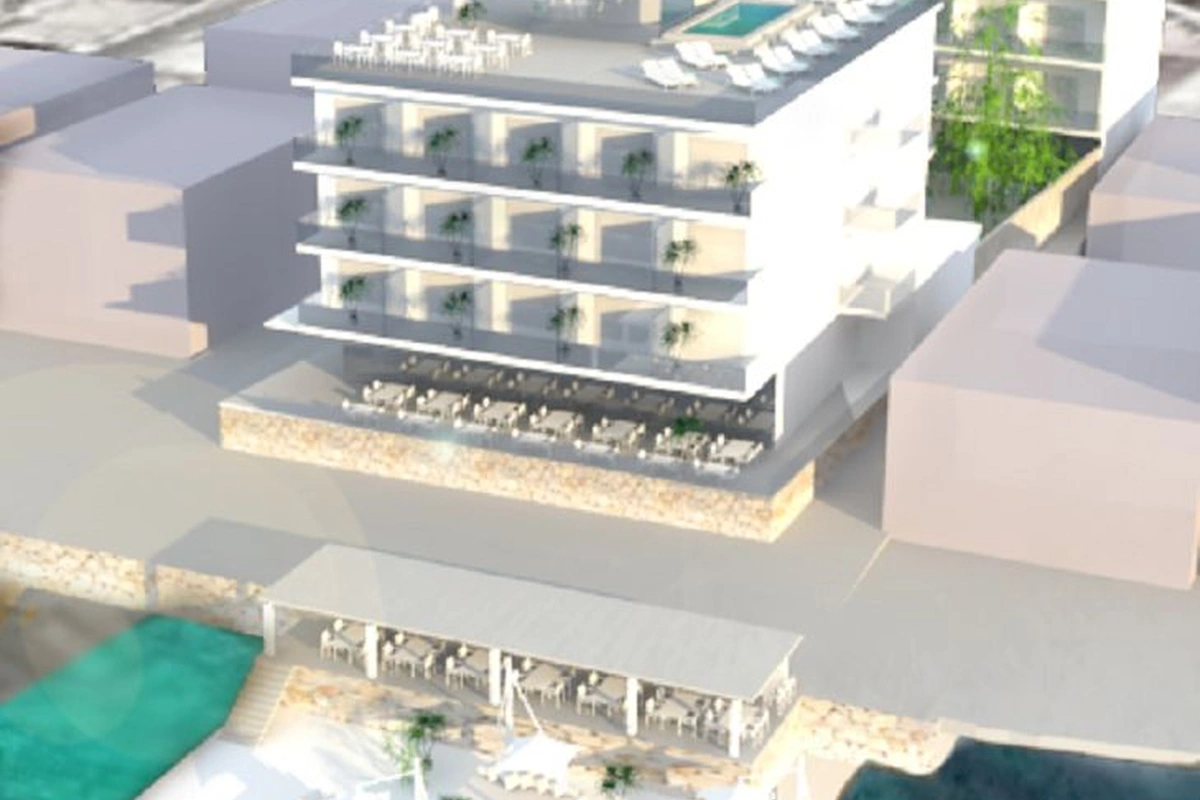 architecture mallorcahotelsfrente de playa de simulación, Port Andratx Hotel